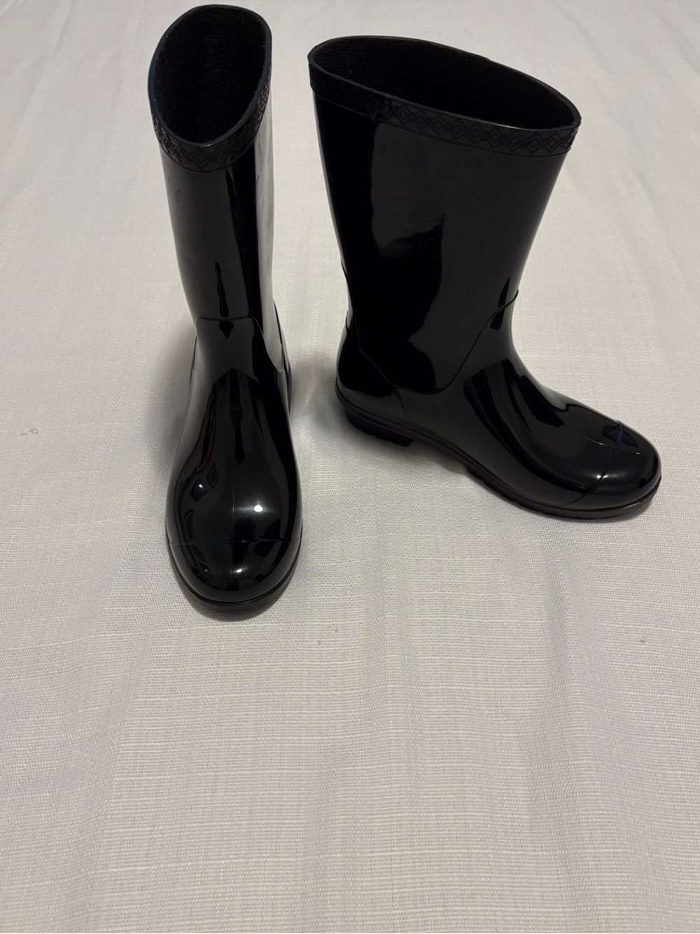 UGG Glossy Black Women's Waterproof Rain Boots